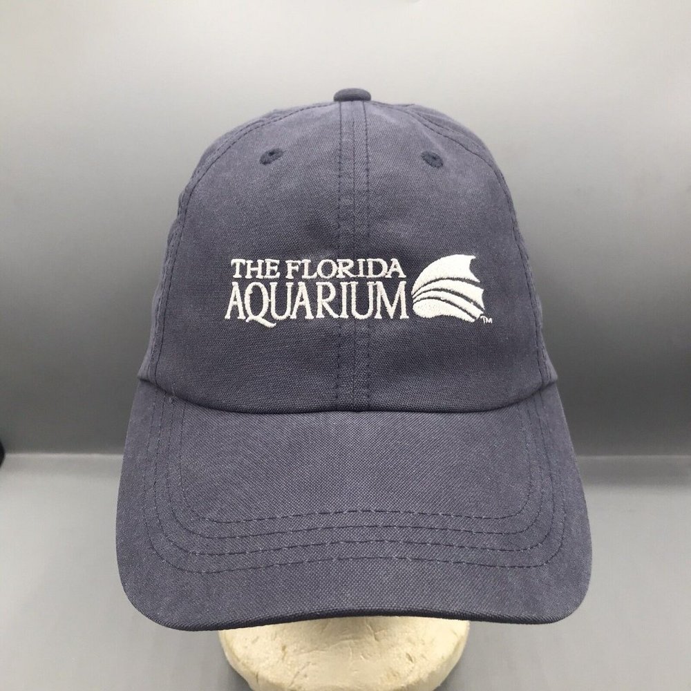 The Florida Aquarium Tampa Gift Shop Hat Baseball Cap Adjustable Gray